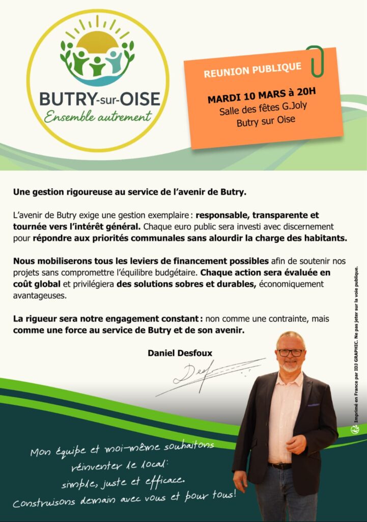 Réunion publique Daniel Desfoux